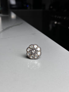 Silver Rhinestone Ring