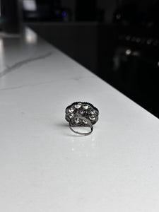 Silver Rhinestone Ring