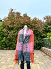 Load image into Gallery viewer, Colorful Boxed Squares Pashmina Shawl
