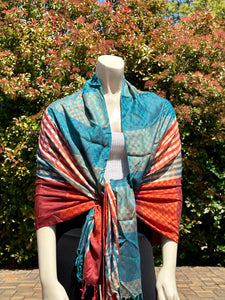 Colorful Plaid Pashmina Shawl