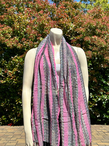 Pink and Black Maggi Scarf