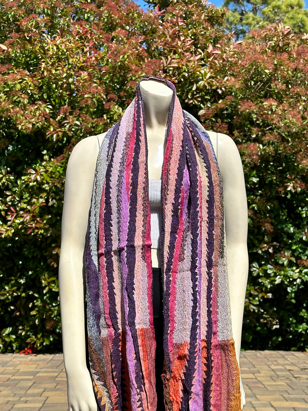 Multi Berry Soft Spong Scarf