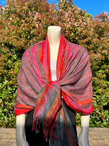 Thicker Cotton Multicolored Reds Scarf