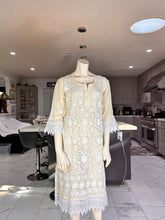 Load image into Gallery viewer, Pastel Yellow Georgette Kurta w/Scarf
