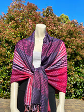Load image into Gallery viewer, Double Sided Multicolored Plaid Pashmina Shawl
