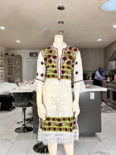 Load image into Gallery viewer, Half Burgundy Design Georgette Kurta w/Scarf
