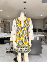 Load image into Gallery viewer, Yellow Floral Cotton Kurta
