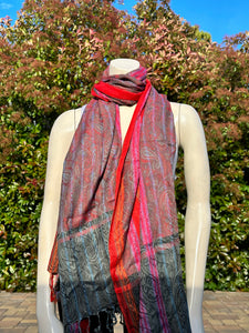 Thicker Cotton Multicolored Reds Scarf