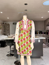 Load image into Gallery viewer, Red Full Floral Georgette Kurta w/Scarf
