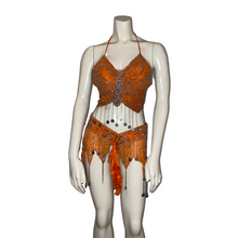 Load image into Gallery viewer, Orange Beaded Butterfly Set
