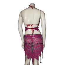 Load image into Gallery viewer, Magenta Beaded Butterfly Set
