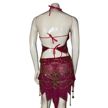 Load image into Gallery viewer, Fuchsia Beaded Butterfly Set
