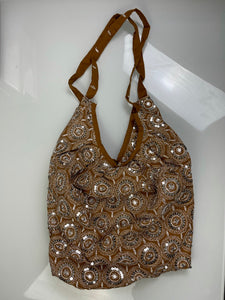 Tamarind Sequin Embroidered Hobo Bag