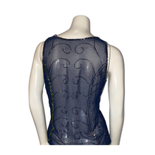 Load image into Gallery viewer, Navy Blue Toniya Style Tank Top
