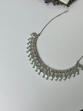 Load image into Gallery viewer, Mint Silver Necklace Set
