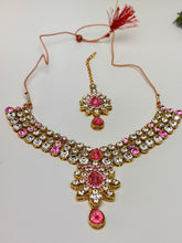 Load image into Gallery viewer, Pink Flower Necklace w/Tika
