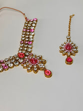 Load image into Gallery viewer, Pink Flower Necklace w/Tika
