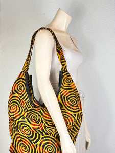 Yellow Twirl Hobo Bag