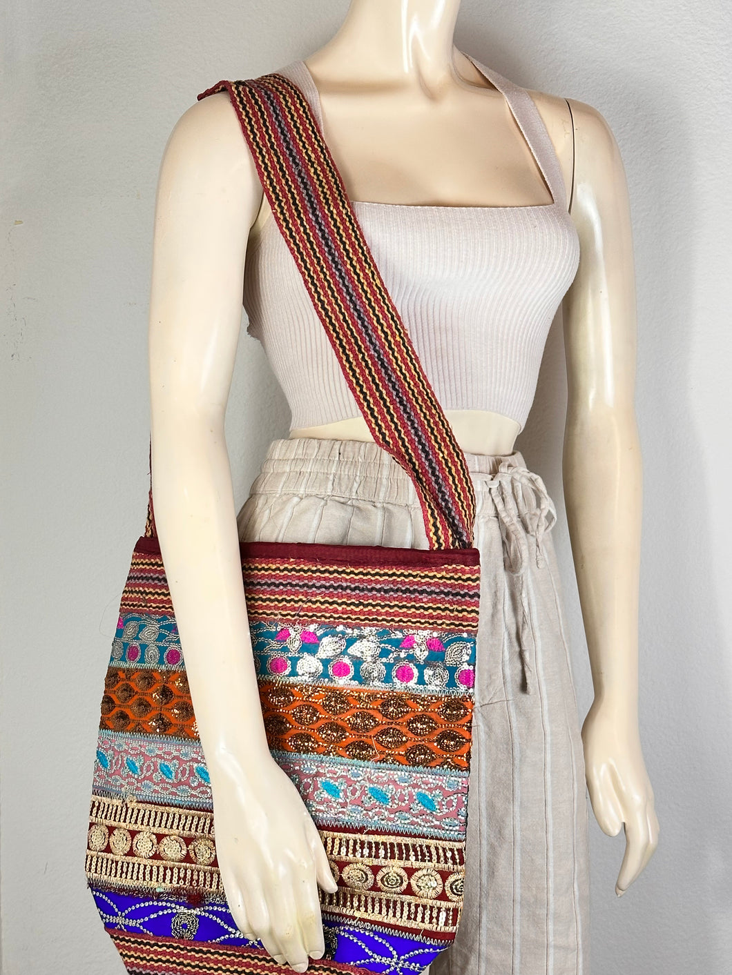 Recycled Cotton Crossbody Bag