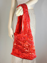 Load image into Gallery viewer, Red Full Sequin &amp; Embroidery Purse
