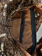 Load image into Gallery viewer, Brown Full Sequin &amp; Embroidery Purse
