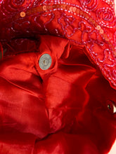 Load image into Gallery viewer, Red Full Sequin &amp; Embroidery Purse
