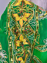 Load image into Gallery viewer, Green Sequin Sari Purse
