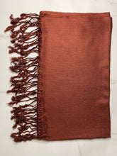 Load image into Gallery viewer, Solid Burgundy Pashmina Scarf
