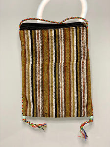 Brown Triple Square Sari Bag