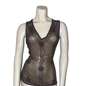 Brown Toniya Style Tank Top