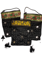 Load image into Gallery viewer, Black 5pt Sari Bag
