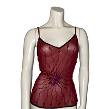 Load image into Gallery viewer, Magenta Sequins Sheila Tank Top
