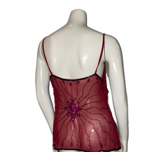 Load image into Gallery viewer, Magenta Sequins Sheila Tank Top
