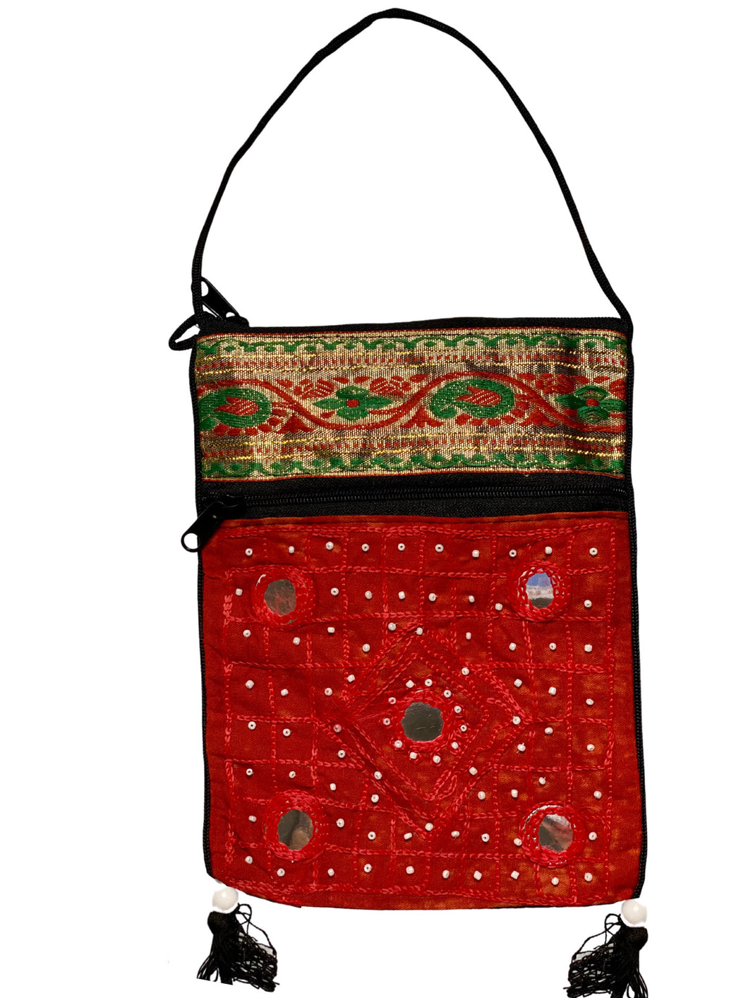 Red 5pt Sari Bag